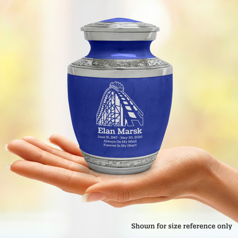 Rollercoaster Sharing Urn - Royal Blue