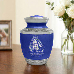 Rollercoaster Sharing Urn - Royal Blue