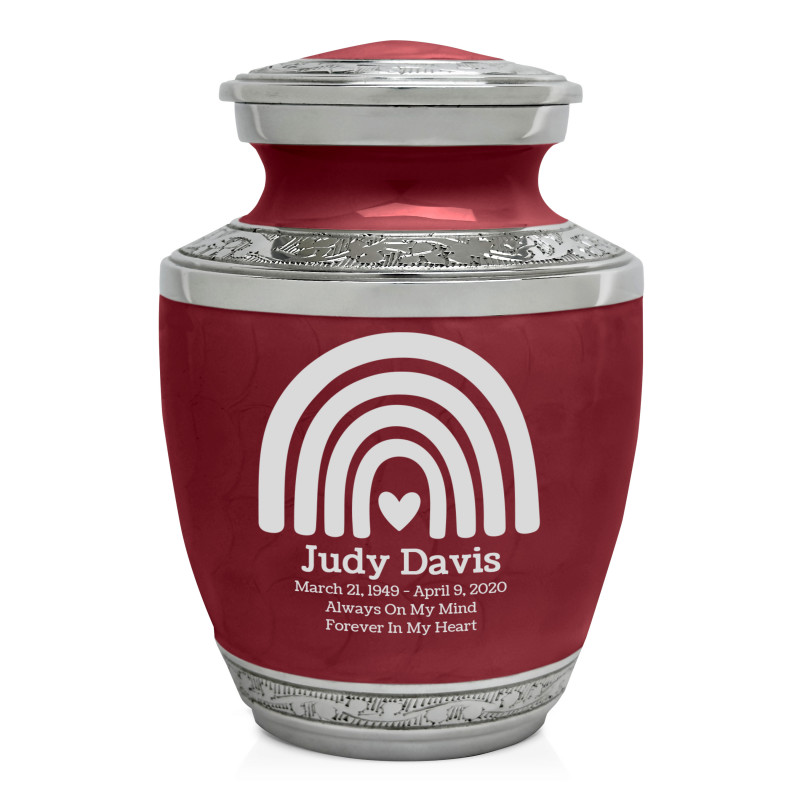 Rainbow Sharing Urn - Rose Red