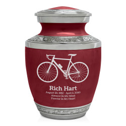Bicycle Sharing Urn - Rose Red