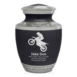 Dirt Bike Sharing Urn - Ebony Black
