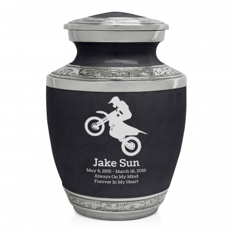 Dirt Bike Sharing Urn - Ebony Black