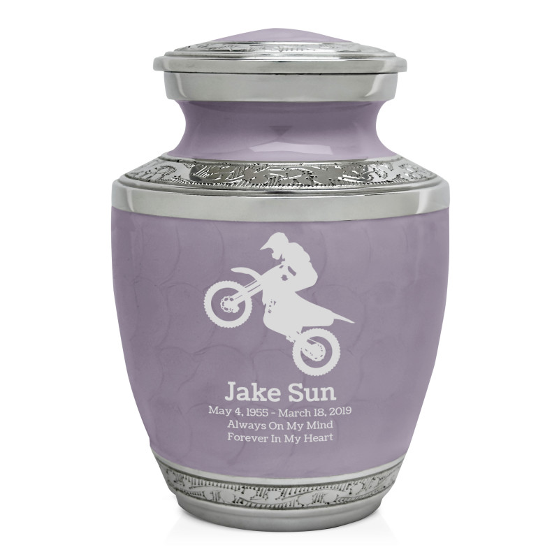 Dirt Bike Sharing Urn - Regal Purple