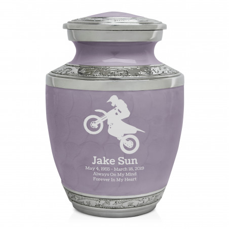 Dirt Bike Sharing Urn - Regal Purple