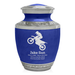 Dirt Bike Sharing Urn - Royal Blue