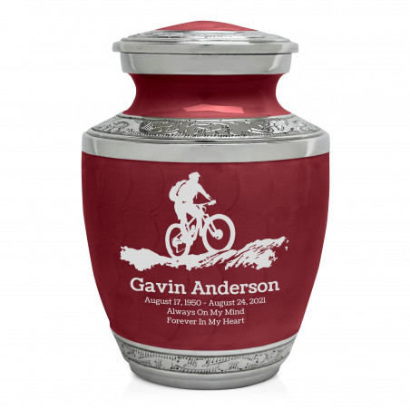 Mountain Bike Sharing Urn - Rose Red