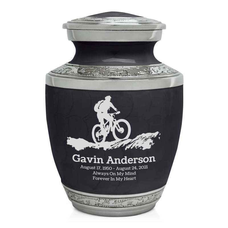 Mountain Bike Sharing Urn - Ebony Black
