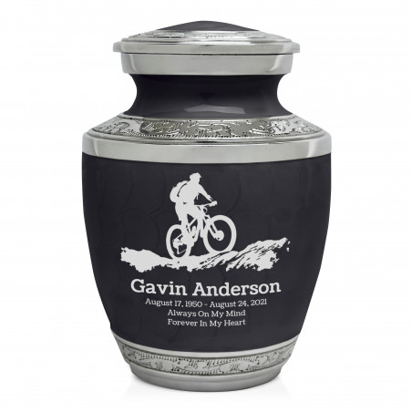 Mountain Bike Sharing Urn - Ebony Black