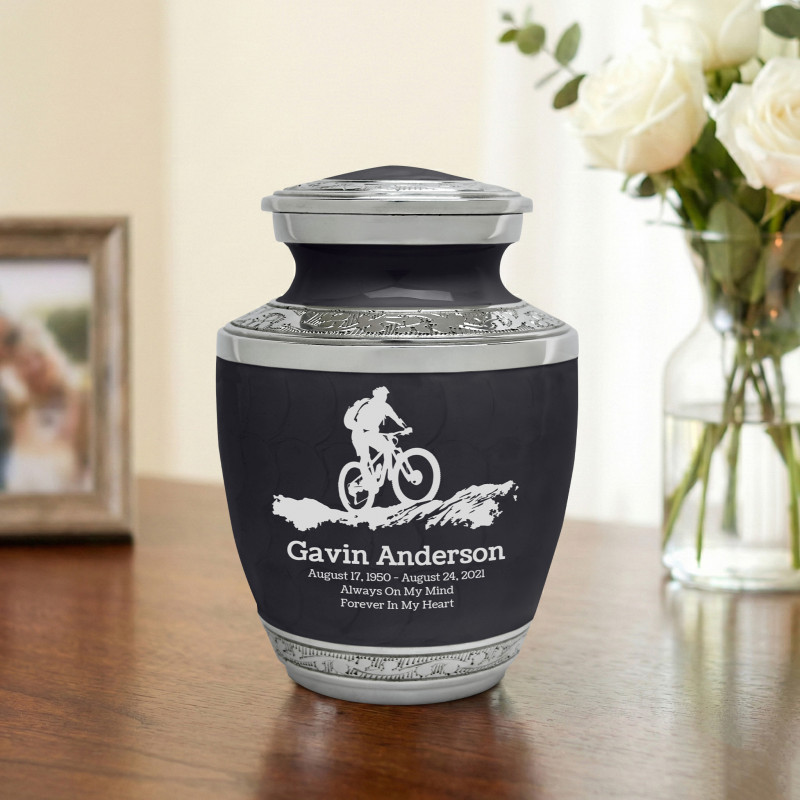 Mountain Bike Sharing Urn - Ebony Black