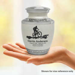 Mountain Bike Sharing Urn - Radiant White