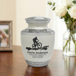 Mountain Bike Sharing Urn - Radiant White