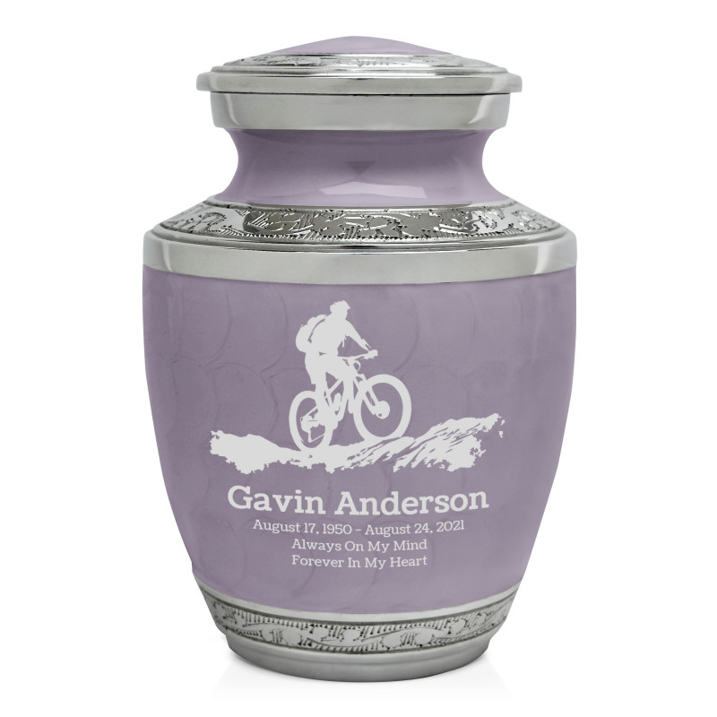 Mountain Bike Sharing Urn - Regal Purple