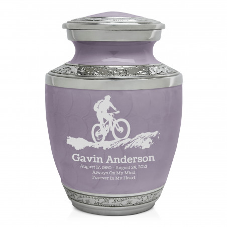 Mountain Bike Sharing Urn - Regal Purple
