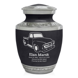 Classic Stepside Truck Sharing Urn - Ebony Black