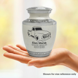 Classic Stepside Truck Sharing Urn - Radiant White