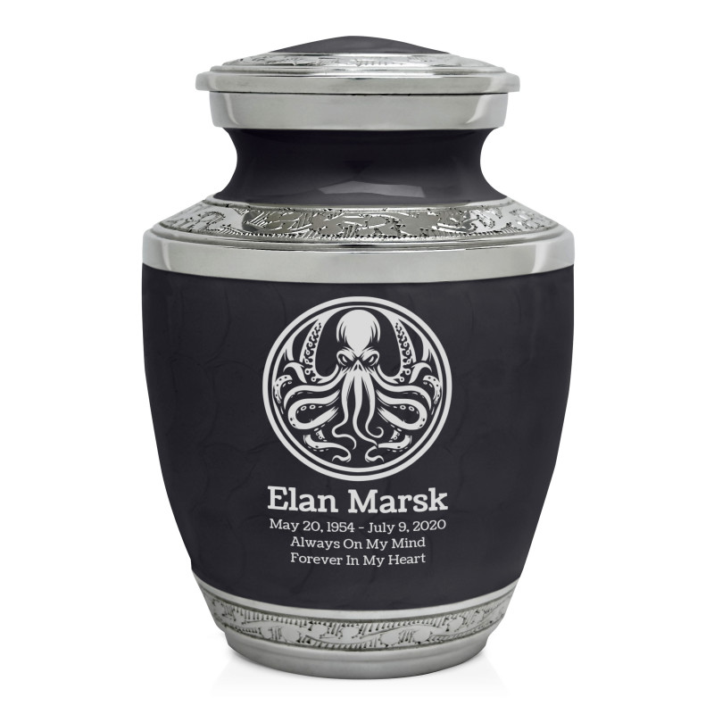 Cthulhu Sharing Urn - Ebony Black