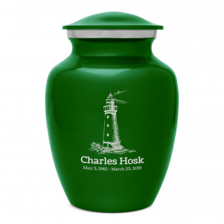 Lighthouse Sharing Urn - Shamrock Green