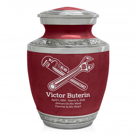 Plumber Sharing Urn - Rose Red