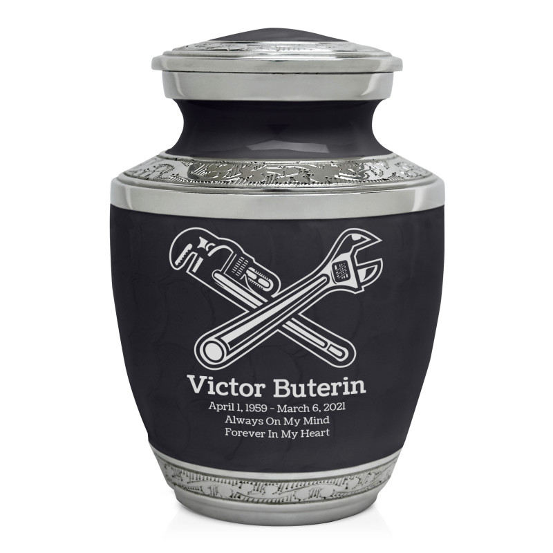 Plumber Sharing Urn - Ebony Black