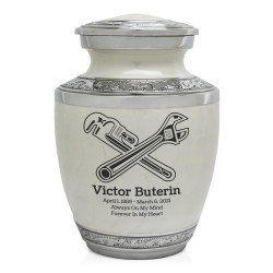 Plumber Sharing Urn - Radiant White