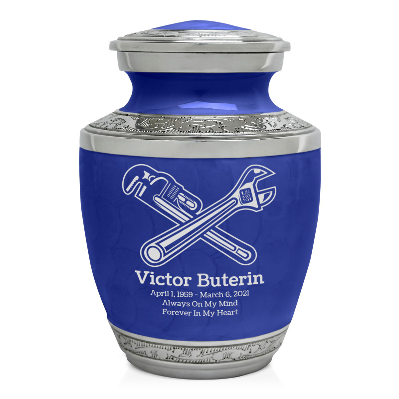 Plumber Sharing Urn - Royal Blue