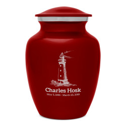 Lighthouse Sharing Urn - Ruby Red