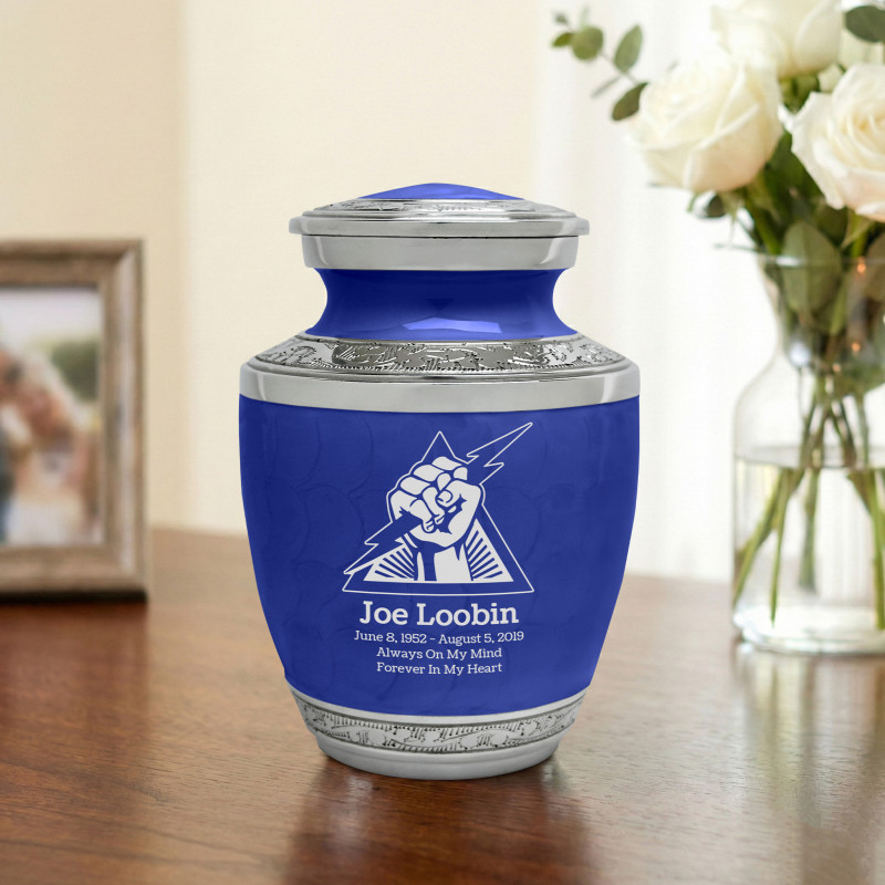Electrician Sharing Urn - Royal Blue