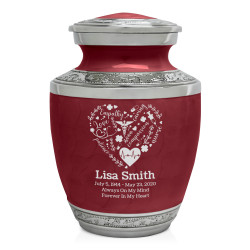 Nurse Sharing Urn - Rose Red
