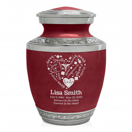 Nurse Sharing Urn - Rose Red