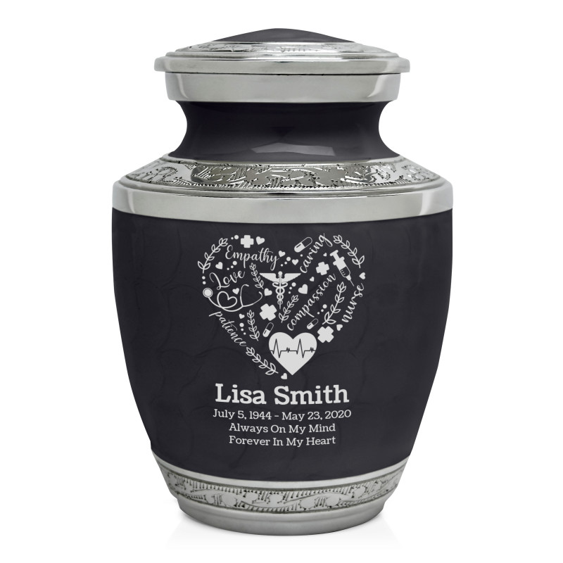Nurse Sharing Urn - Ebony Black