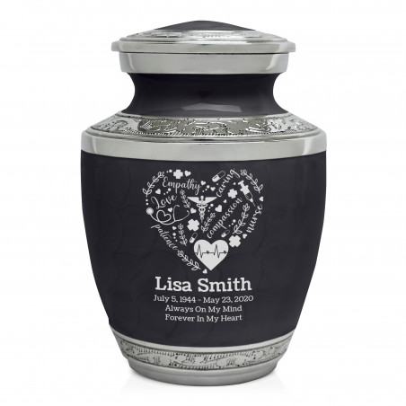 Nurse Sharing Urn - Ebony Black