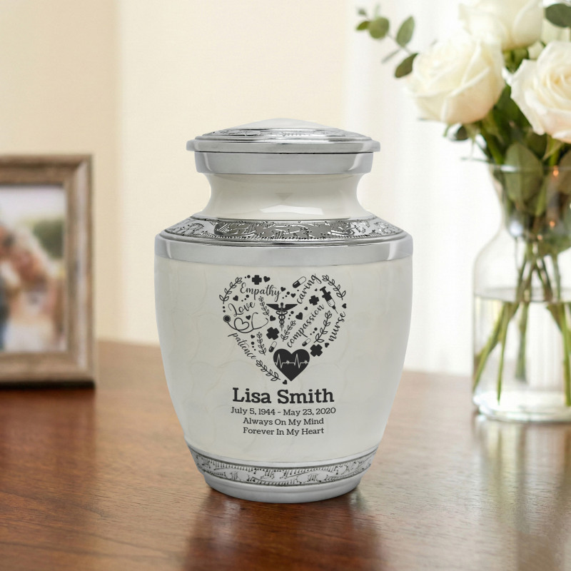 Nurse Sharing Urn - Radiant White