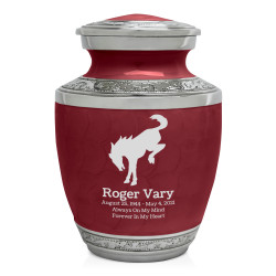 Bronco Sharing Urn - Rose Red