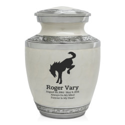 Bronco Sharing Urn - Radiant White