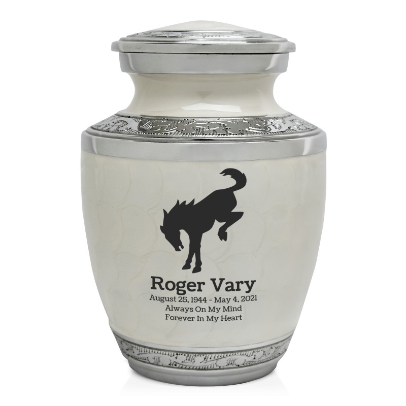 Bronco Sharing Urn - Radiant White