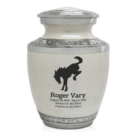 Bronco Sharing Urn - Radiant White