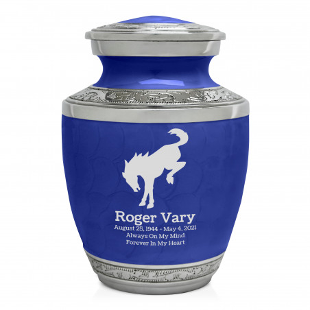 Bronco Sharing Urn - Royal Blue