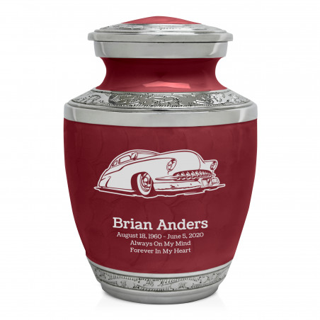 Classic Car VII Sharing Urn - Rose Red