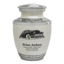 Classic Car VII Sharing Urn - Radiant White