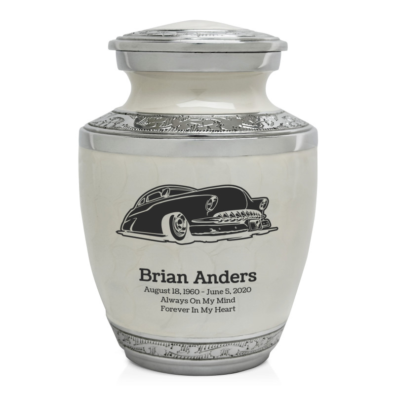 Classic Car VII Sharing Urn - Radiant White