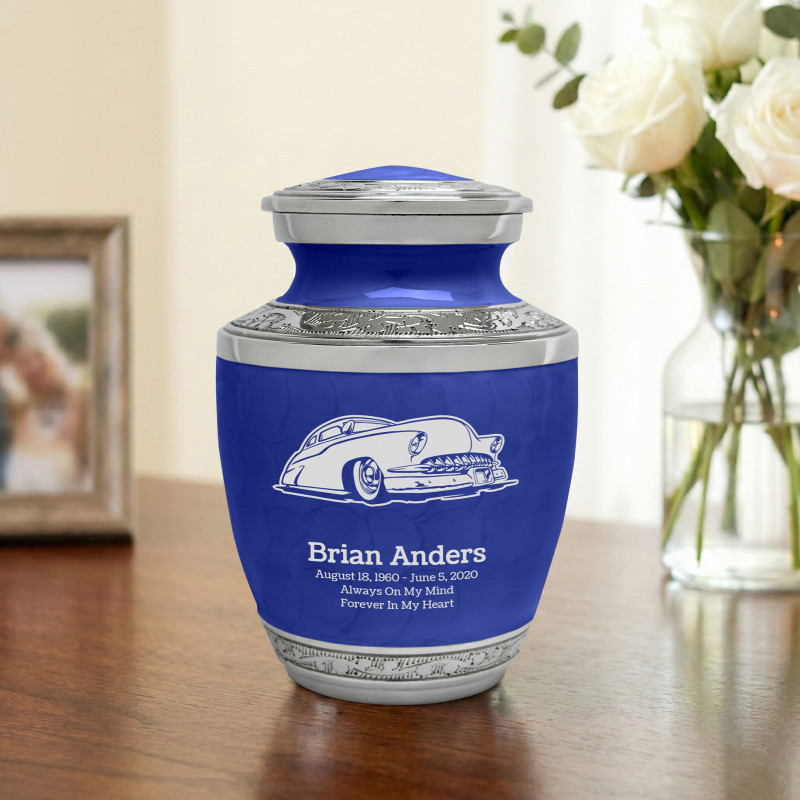 Classic Car VII Sharing Urn - Royal Blue