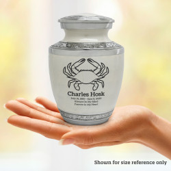 Crab Sharing Urn - Radiant White