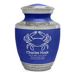 Crab Sharing Urn - Royal Blue
