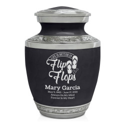 Flip Flops Sharing Urn - Ebony Black