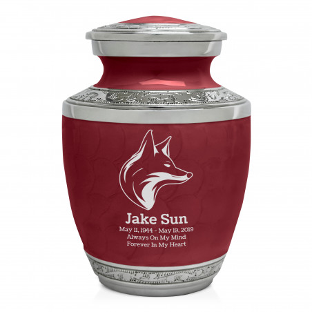 Fox I Sharing Urn - Rose Red