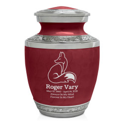 Fox II Sharing Urn - Rose Red