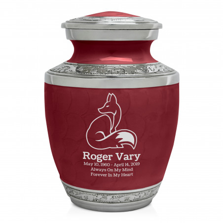 Fox II Sharing Urn - Rose Red