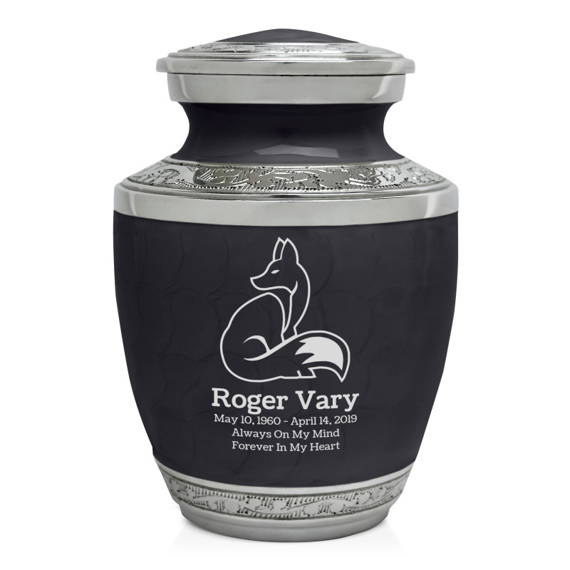 Fox II Sharing Urn - Ebony Black