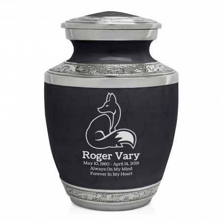 Fox II Sharing Urn - Ebony Black