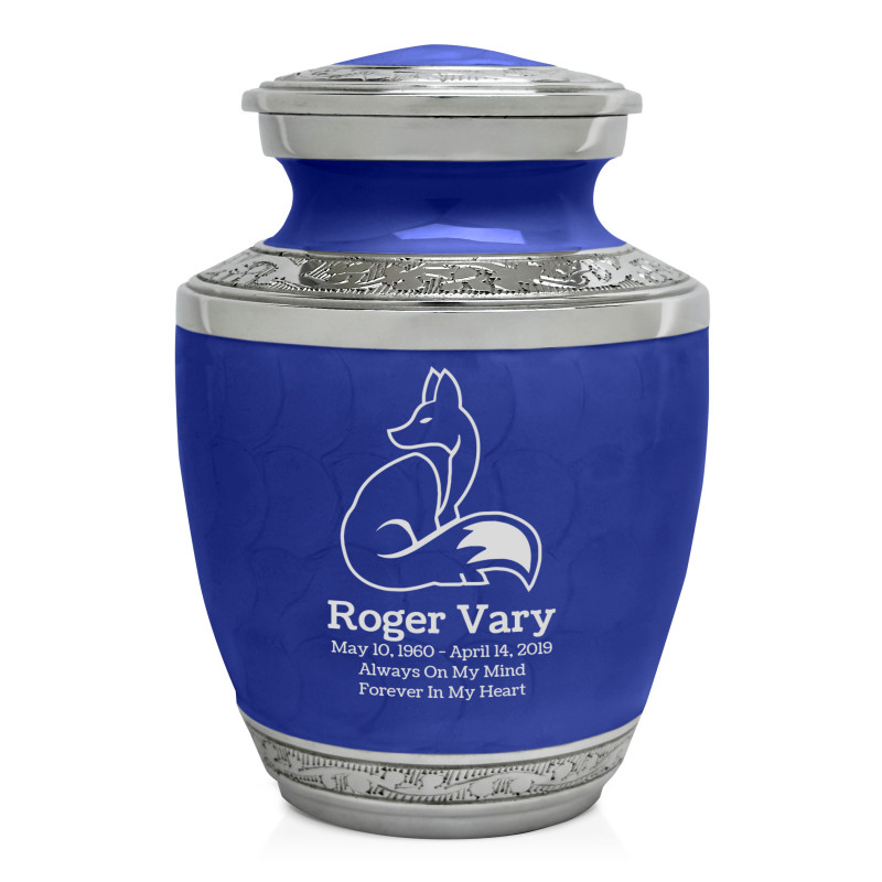 Fox II Sharing Urn - Royal Blue